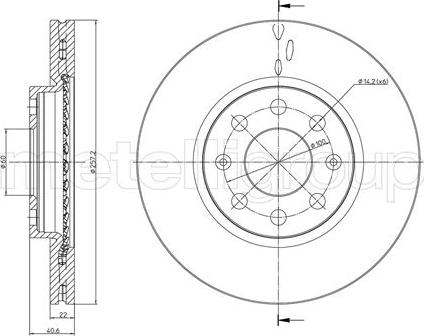 Metelli 23-0835C - Jarrulevy inparts.fi