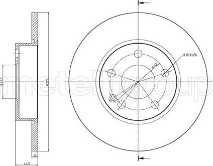 Metelli 23-0830C - Jarrulevy inparts.fi