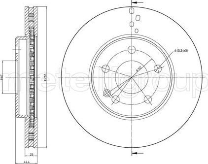 Metelli 23-0832C - Jarrulevy inparts.fi