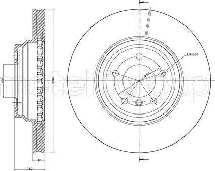 Metelli 23-0874C - Jarrulevy inparts.fi