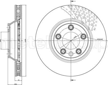 Metelli 23-0876C - Jarrulevy inparts.fi