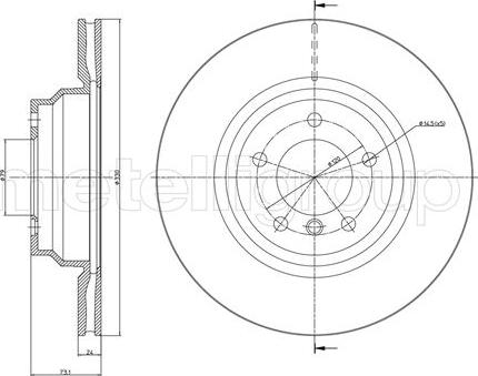 Metelli 23-0872C - Jarrulevy inparts.fi