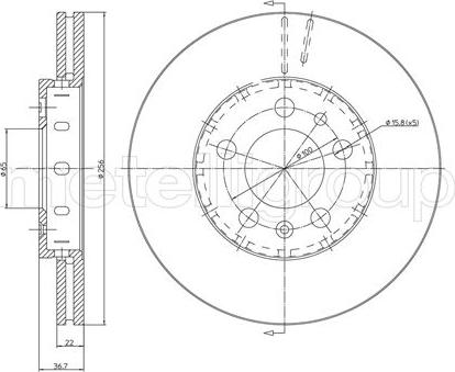 VW L6QD 615 301 - Jarrulevy inparts.fi