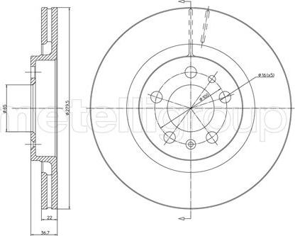 Metelli 23-0391C - Jarrulevy inparts.fi