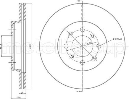 Metelli 23-0344C - Jarrulevy inparts.fi