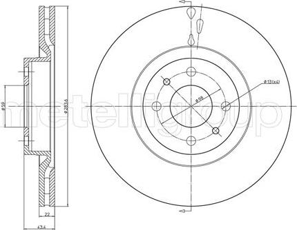 Metelli 23-0369C - Jarrulevy inparts.fi