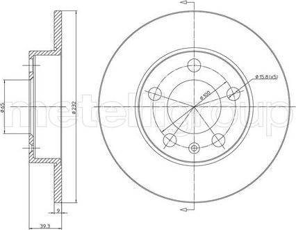 Metelli 23-0366C - Jarrulevy inparts.fi