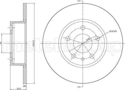 Metelli 23-0368C - Jarrulevy inparts.fi