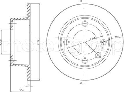 Metelli 23-0319 - Jarrulevy inparts.fi