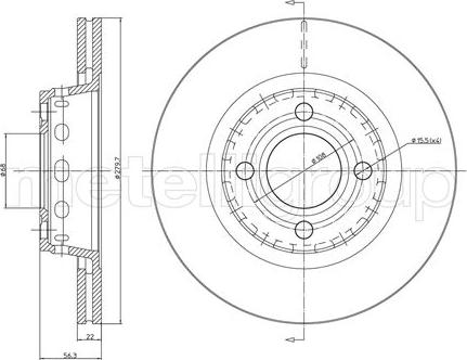 Metelli 23-0330 - Jarrulevy inparts.fi