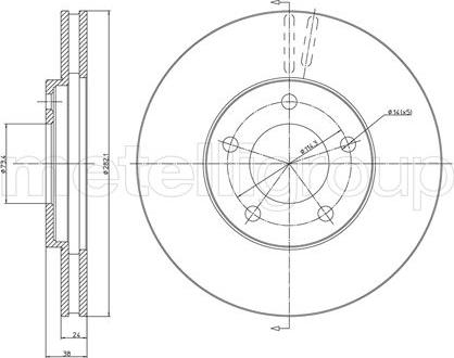 Metelli 23-0331 - Jarrulevy inparts.fi