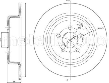 Metelli 23-0337 - Jarrulevy inparts.fi