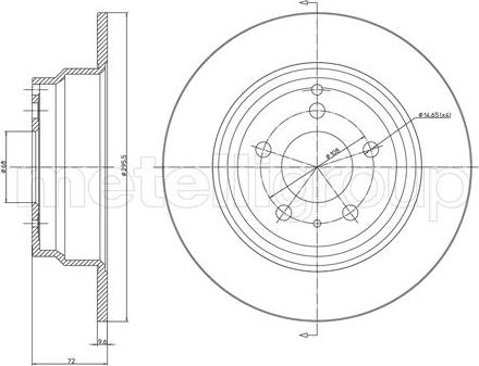 Metelli 23-0376C - Jarrulevy inparts.fi