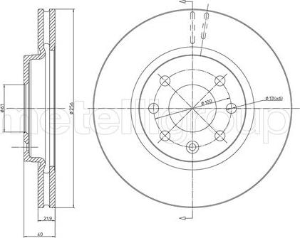 Metelli 23-0294 - Jarrulevy inparts.fi