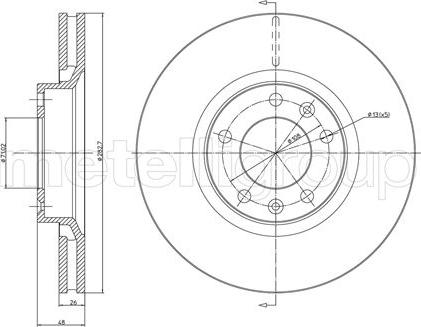 Metelli 23-0295 - Jarrulevy inparts.fi