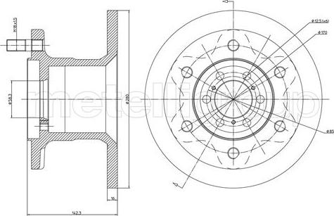 Metelli 23-0241 - Jarrulevy inparts.fi