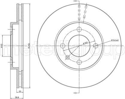 Metelli 23-0230C - Jarrulevy inparts.fi