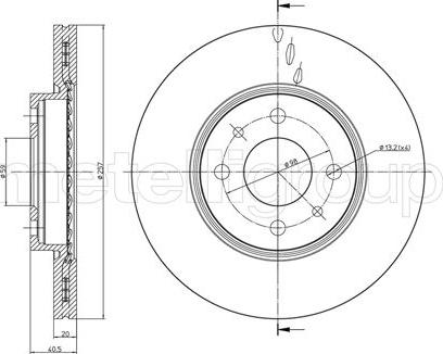 Metelli 23-0231C - Jarrulevy inparts.fi