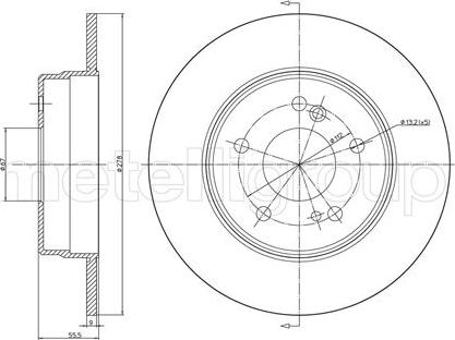 Metelli 23-0277C - Jarrulevy inparts.fi