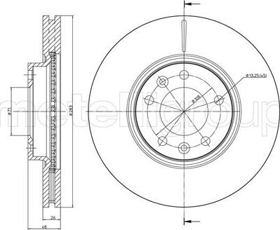 Metelli 23-0794C - Jarrulevy inparts.fi