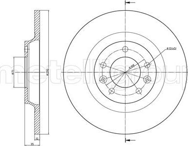 Metelli 23-0795C - Jarrulevy inparts.fi