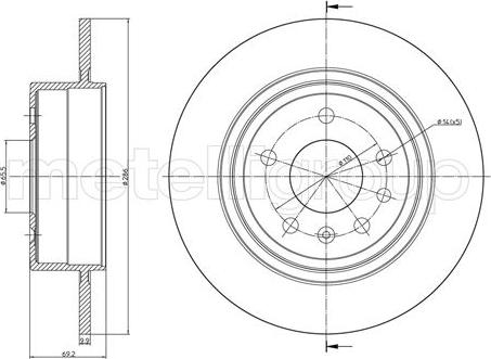 Metelli 23-0796C - Jarrulevy inparts.fi