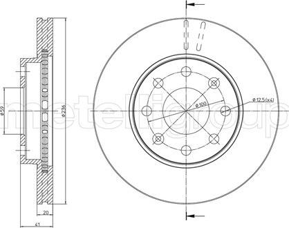 Metelli 23-0790C - Jarrulevy inparts.fi