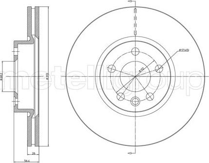 Metelli 23-0792 - Jarrulevy inparts.fi