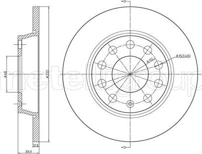 Metelli 23-0749C - Jarrulevy inparts.fi