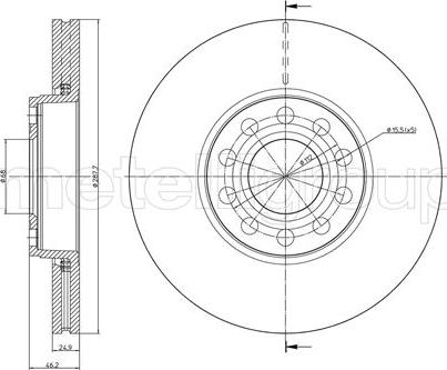 Metelli 23-0745C - Jarrulevy inparts.fi