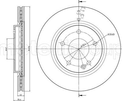 Metelli 23-0759C - Jarrulevy inparts.fi