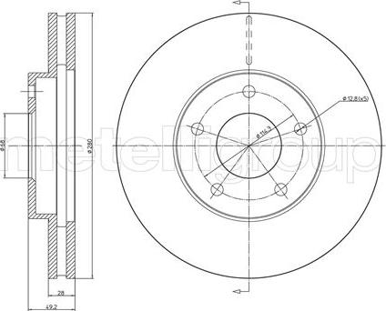 Metelli 23-0764C - Jarrulevy inparts.fi