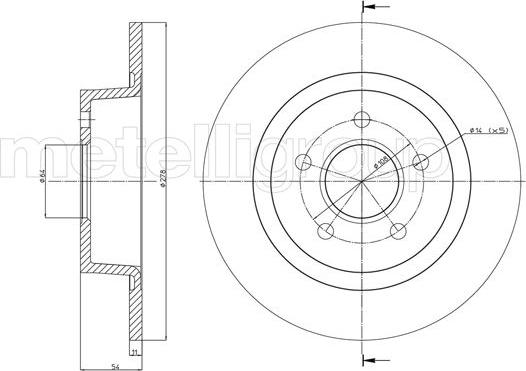 Metelli 23-0761C - Jarrulevy inparts.fi