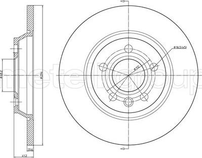 Metelli 23-0767C - Jarrulevy inparts.fi