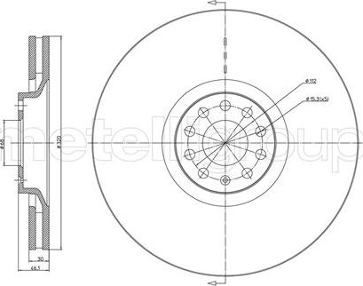 Metelli 23-0705C - Jarrulevy inparts.fi