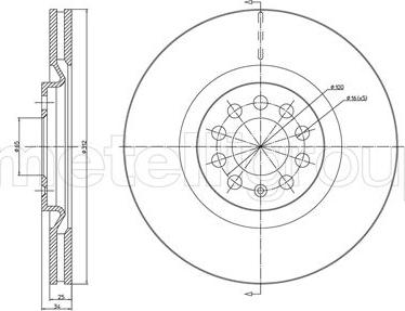 Metelli 23-0706C - Jarrulevy inparts.fi