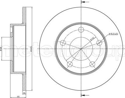 Metelli 23-0708C - Jarrulevy inparts.fi