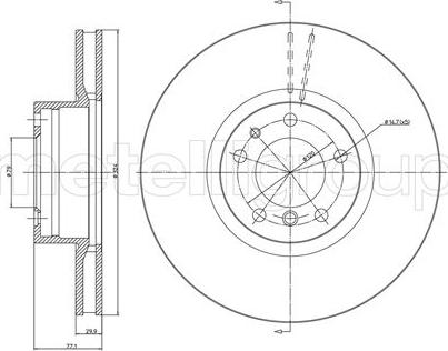 Metelli 23-0703C - Jarrulevy inparts.fi