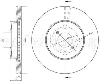 Metelli 23-0717C - Jarrulevy inparts.fi