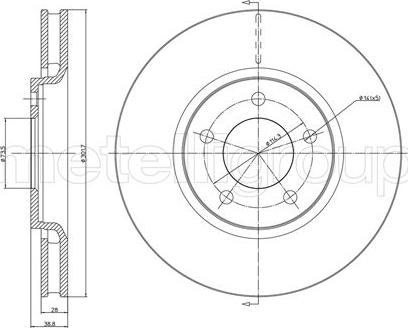 Metelli 23-0780C - Jarrulevy inparts.fi