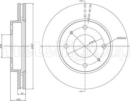 Metelli 23-0787 - Jarrulevy inparts.fi