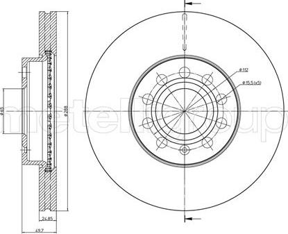 Metelli 23-0734C - Jarrulevy inparts.fi