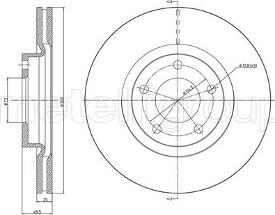 Metelli 23-0730C - Jarrulevy inparts.fi