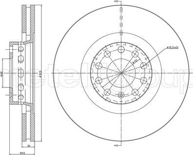 Metelli 23-0737C - Jarrulevy inparts.fi