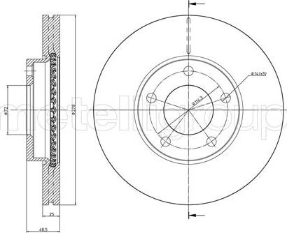 Metelli 23-0729C - Jarrulevy inparts.fi