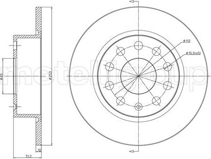 Metelli 23-0724C - Jarrulevy inparts.fi