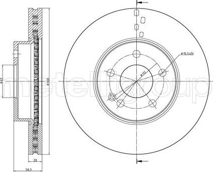 Metelli 23-0723 - Jarrulevy inparts.fi