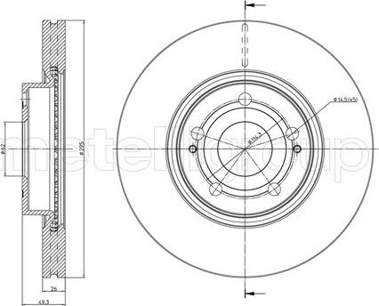 Metelli 23-0772C - Jarrulevy inparts.fi