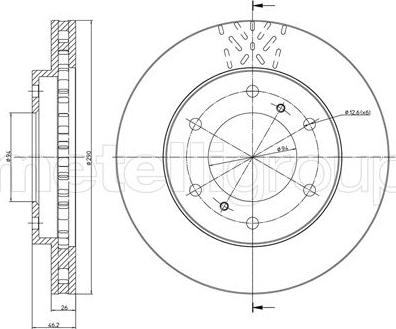 Metelli 23-0777C - Jarrulevy inparts.fi