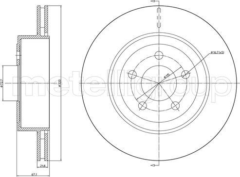 Metelli 23-1447C - Jarrulevy inparts.fi